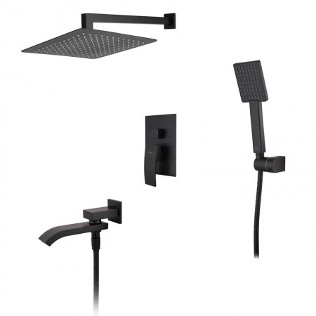 Душевая система чёрная встраиваемая Koer KB-66007-05 KR3465 Душевая система чёрная встраиваемая Koer KB-66007-05 KR3465